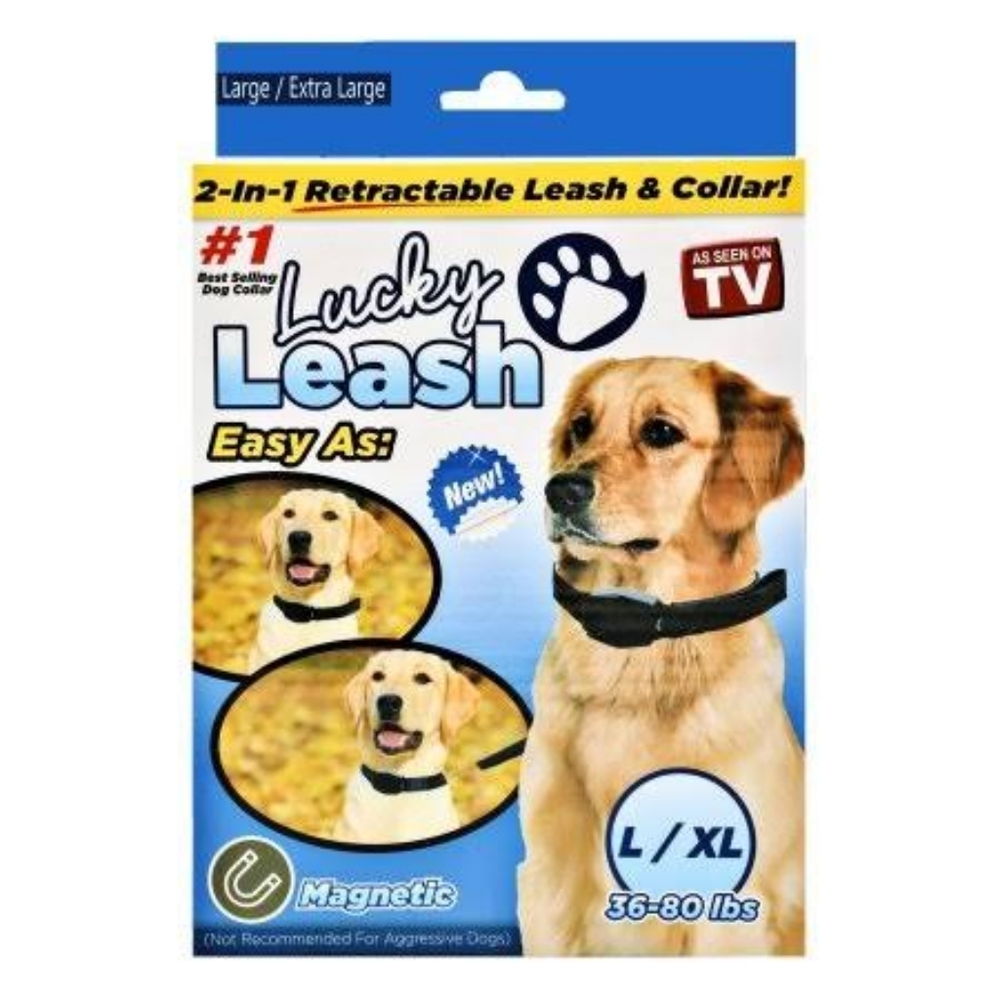 Lucky Leash Retractable Leash & Magnetic Collar